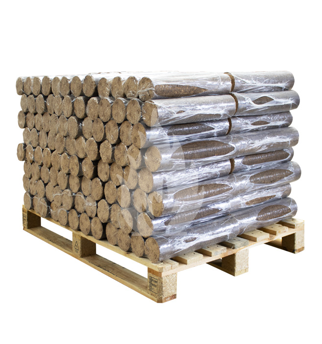 Halve pallet 480 kg (48 x 10 kg) Ronde (Nestro) Briketten