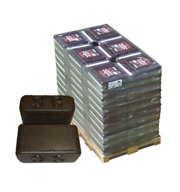 Rekord Bruinkool Briketten 10 kg Hele Pallet 900kg