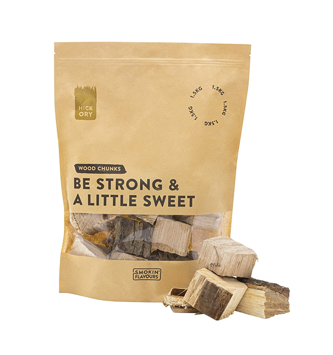 Wood Smoking Chunks Hickory 1,5 Kg